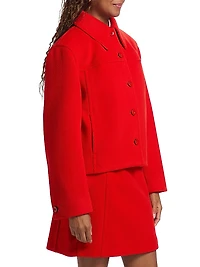 Boxy Wool Cropped Jacket
