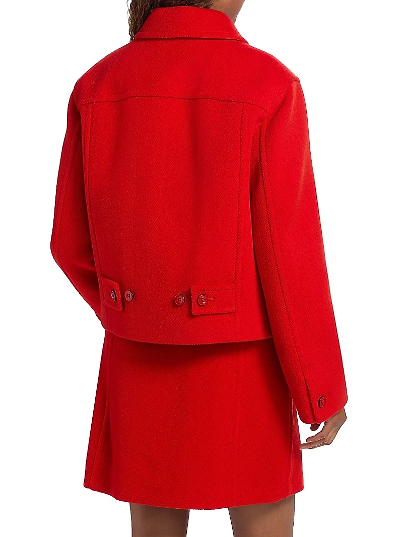 Boxy Wool Cropped Jacket