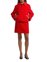 Boxy Wool Cropped Jacket