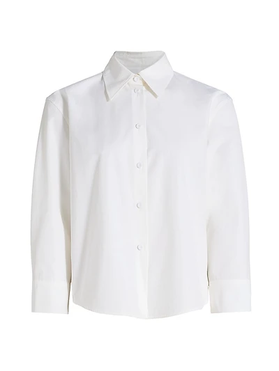Cotton Poplin Cropped Shirt