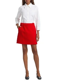Cotton Poplin Cropped Shirt