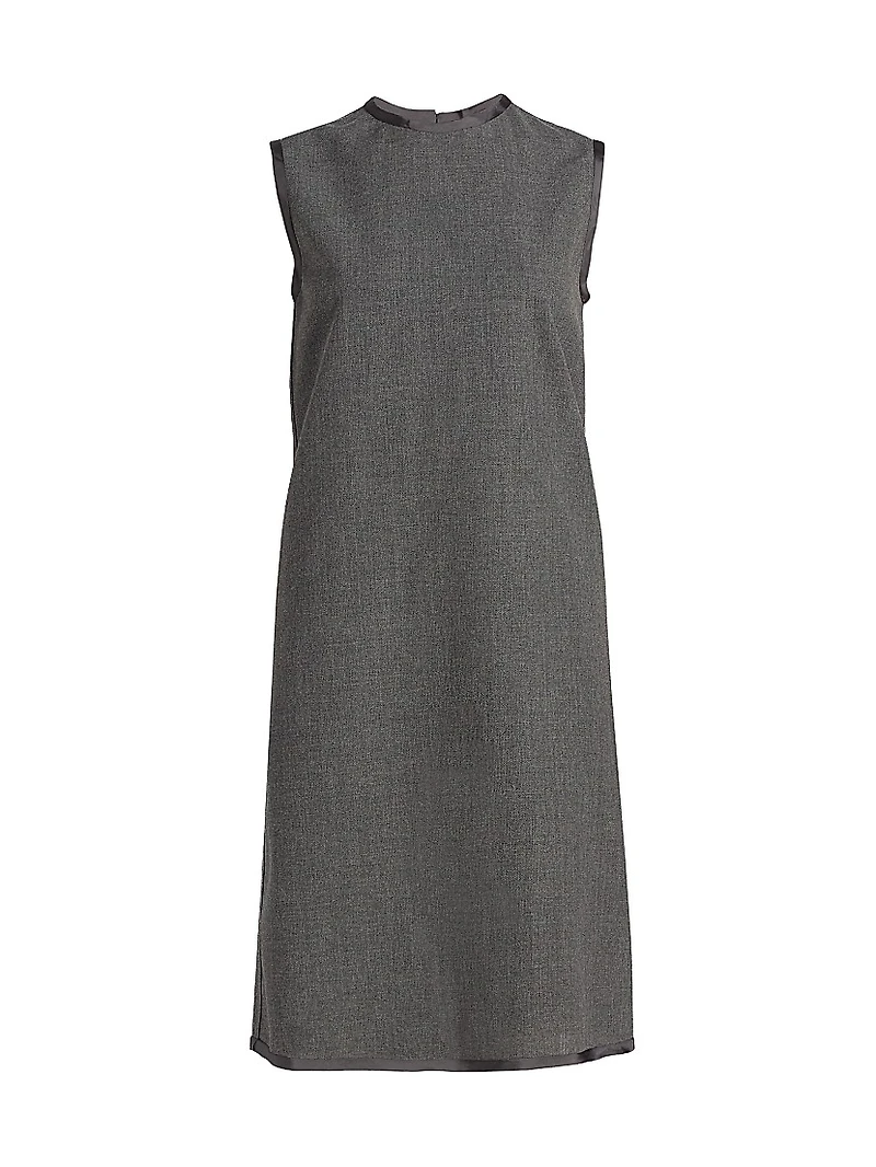 Wool Shift Minidress