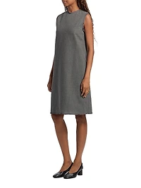 Wool Shift Minidress