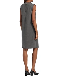 Wool Shift Minidress