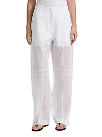 Muslin Cotton Seamed Trousers