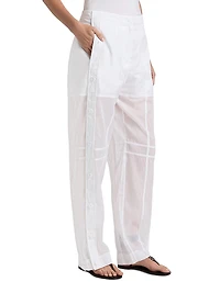 Muslin Cotton Seamed Trousers