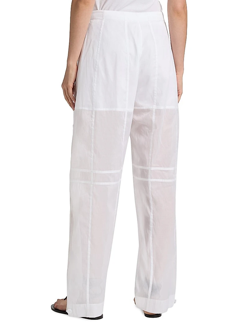 Muslin Cotton Seamed Trousers