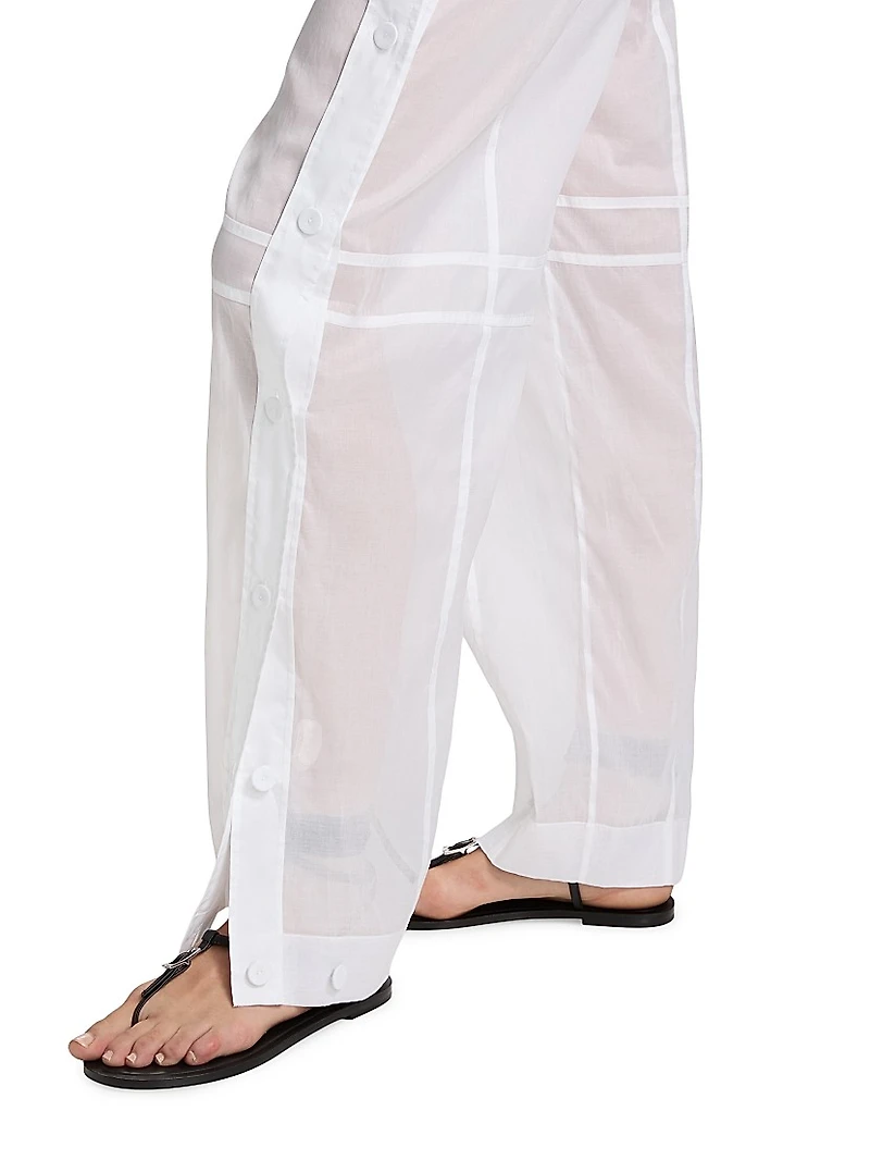 Muslin Cotton Seamed Trousers