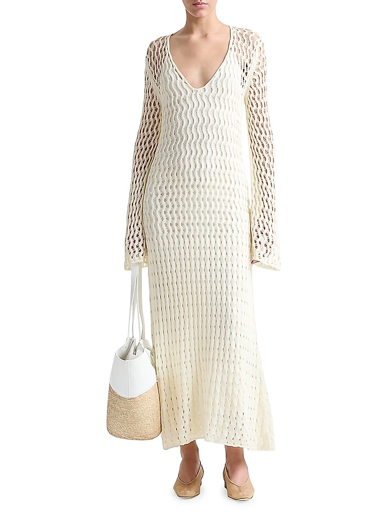 Jemmy V-Neck Knit Maxi Dress