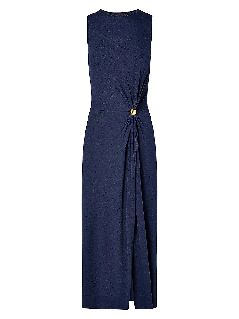 Saralien Gathered Midi-Dress