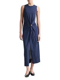 Saralien Gathered Midi-Dress