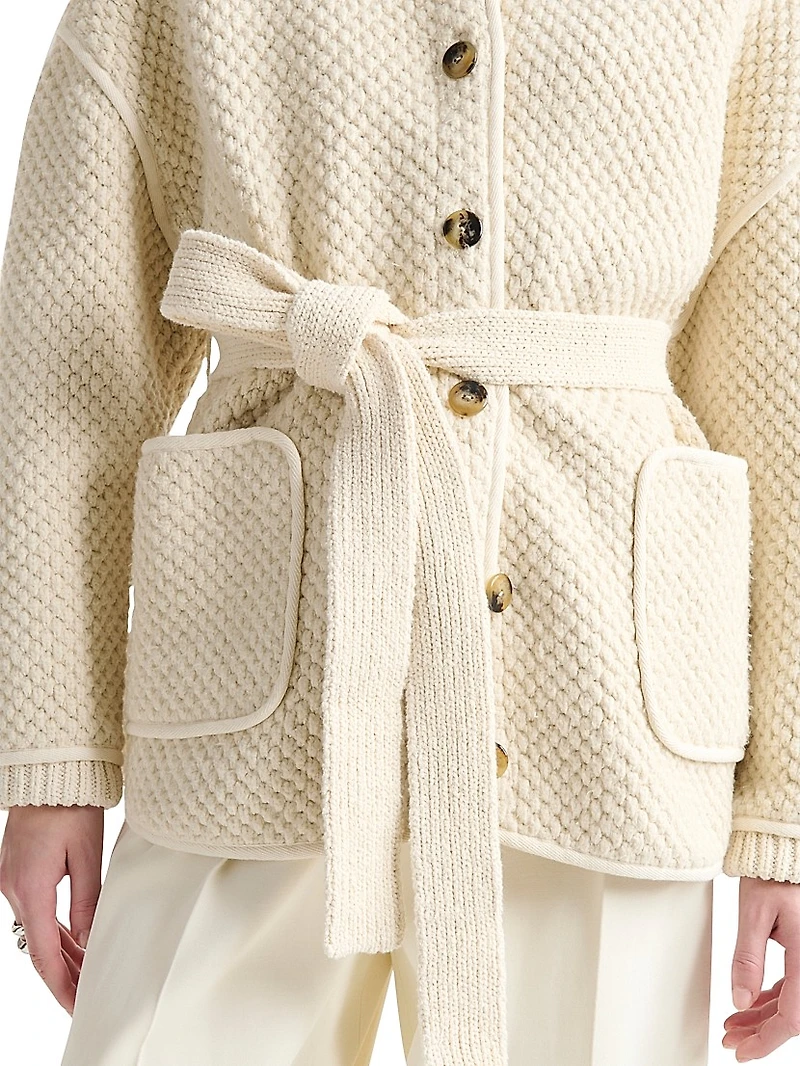 Gus Knit Belted Jacket