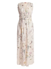 Fie Floral Stretch-Cotton Maxi Dress