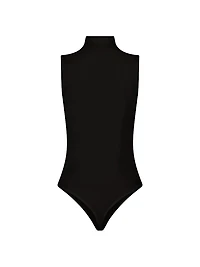Mock Turtleneck Sleeveless Bodysuit
