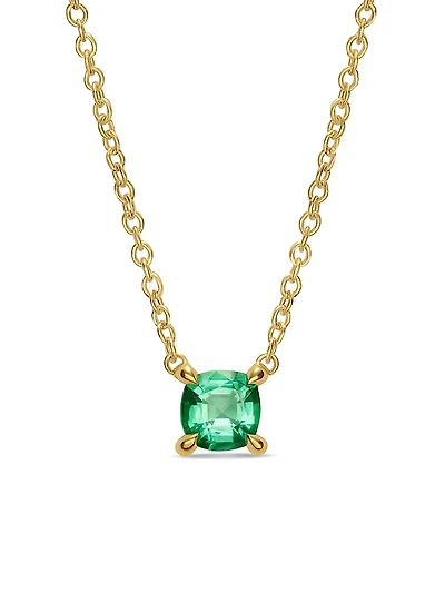 Micro Chatelaine Pendant Necklace 18K Yellow Gold