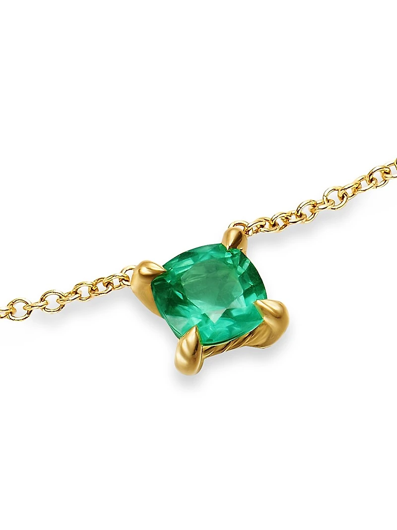Micro Chatelaine Pendant Necklace 18K Yellow Gold