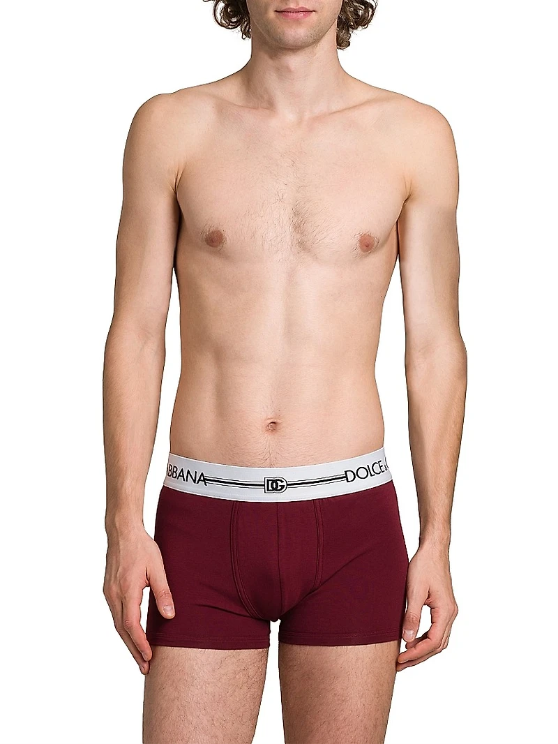 3-Pack Logo Cotton-Blend Boxer Briefs
