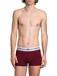 3-Pack Logo Cotton-Blend Boxer Briefs