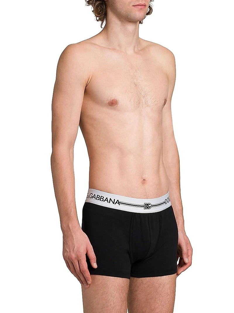 3-Pack Logo Cotton-Blend Boxer Briefs