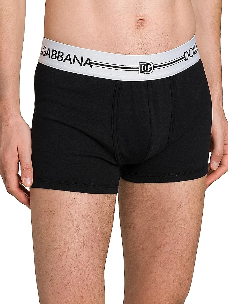 3-Pack Logo Cotton-Blend Boxer Briefs