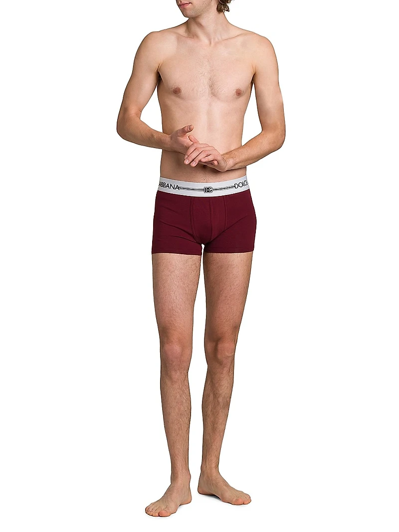 3-Pack Logo Cotton-Blend Boxer Briefs