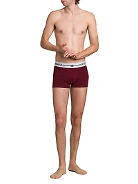 3-Pack Logo Cotton-Blend Boxer Briefs