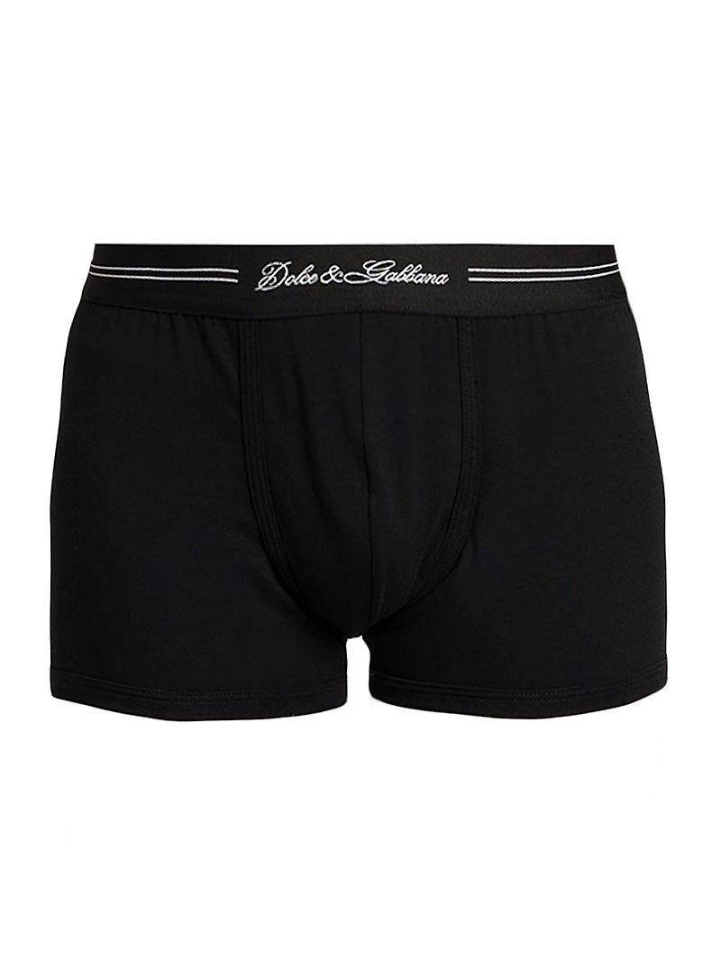 Logo Cotton-Blend Boxer Briefs