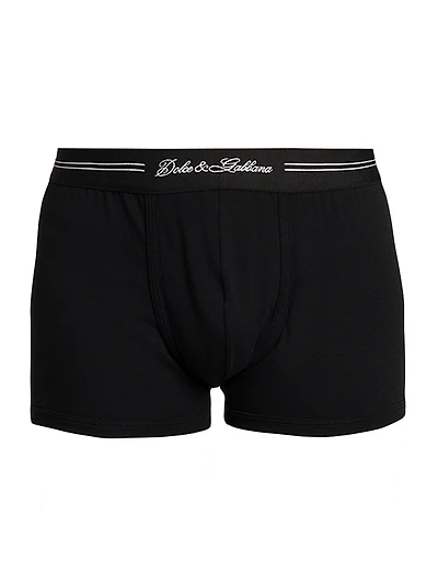 Logo Cotton-Blend Boxer Briefs