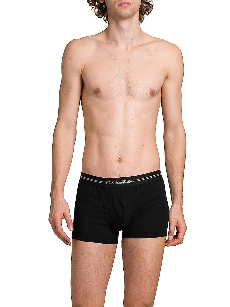 Logo Cotton-Blend Boxer Briefs
