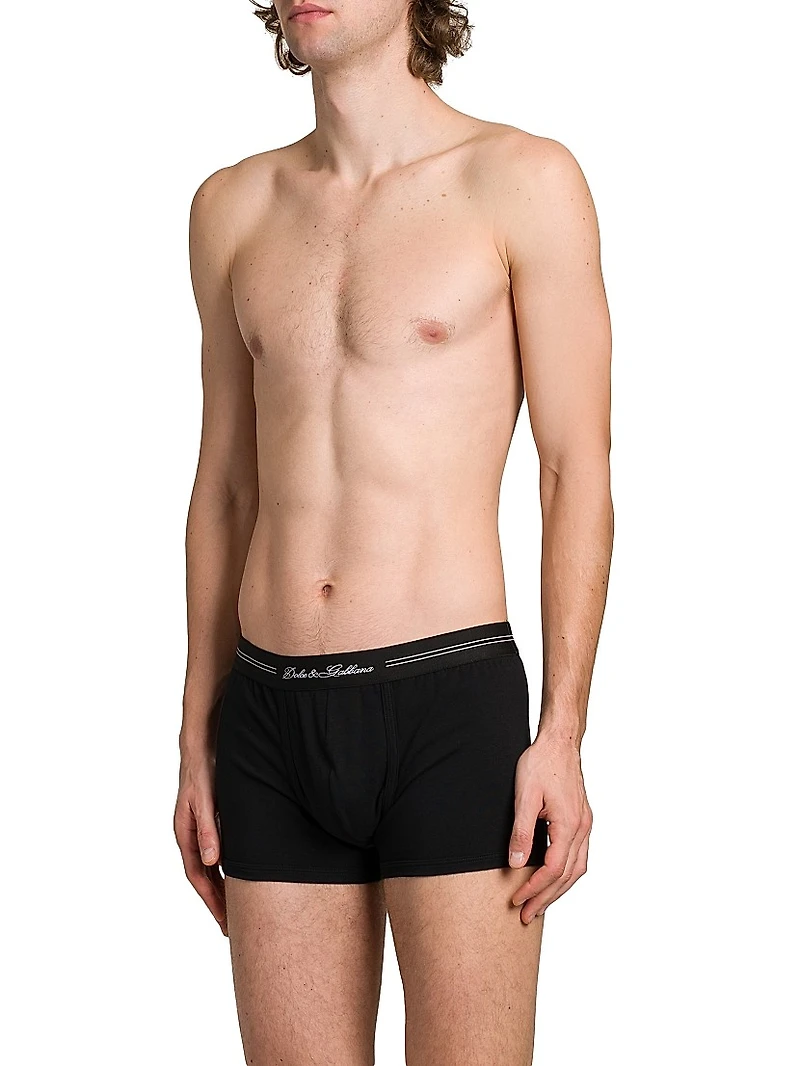 Logo Cotton-Blend Boxer Briefs