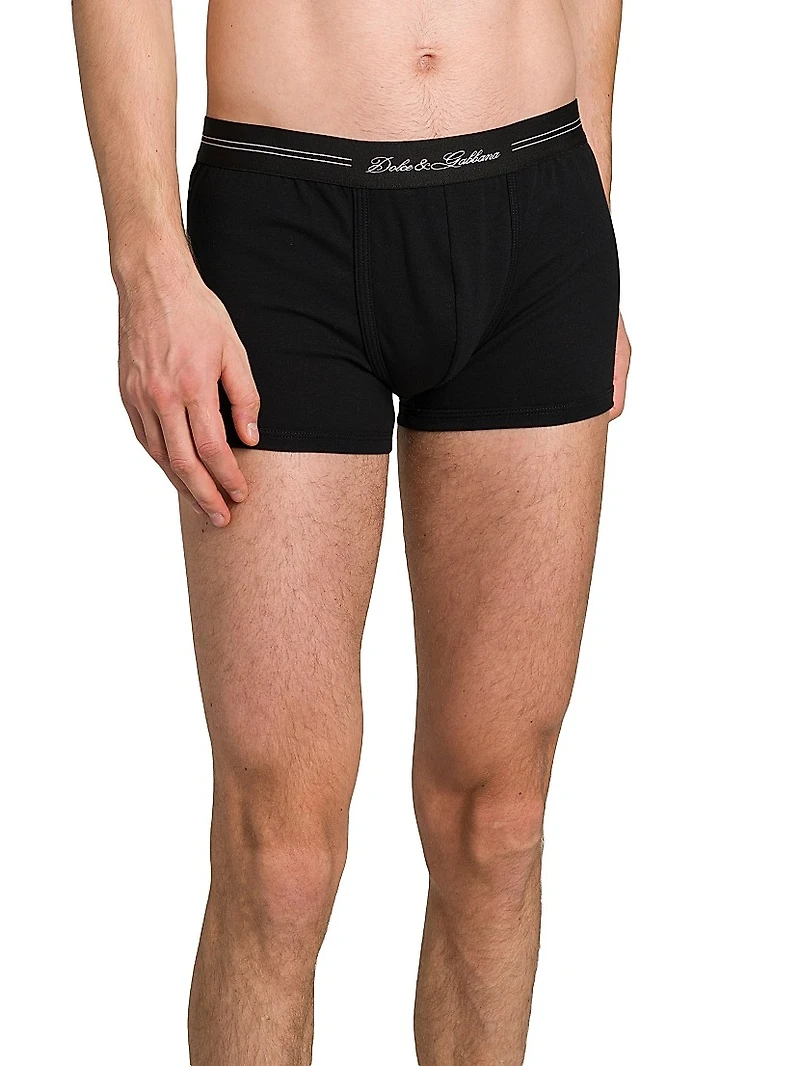 Logo Cotton-Blend Boxer Briefs