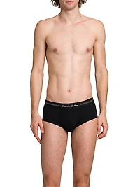 Brando Logo Cotton-Blend Briefs