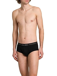 Brando Logo Cotton-Blend Briefs