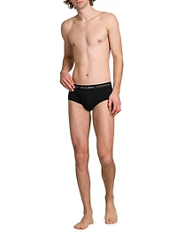 Brando Logo Cotton-Blend Briefs