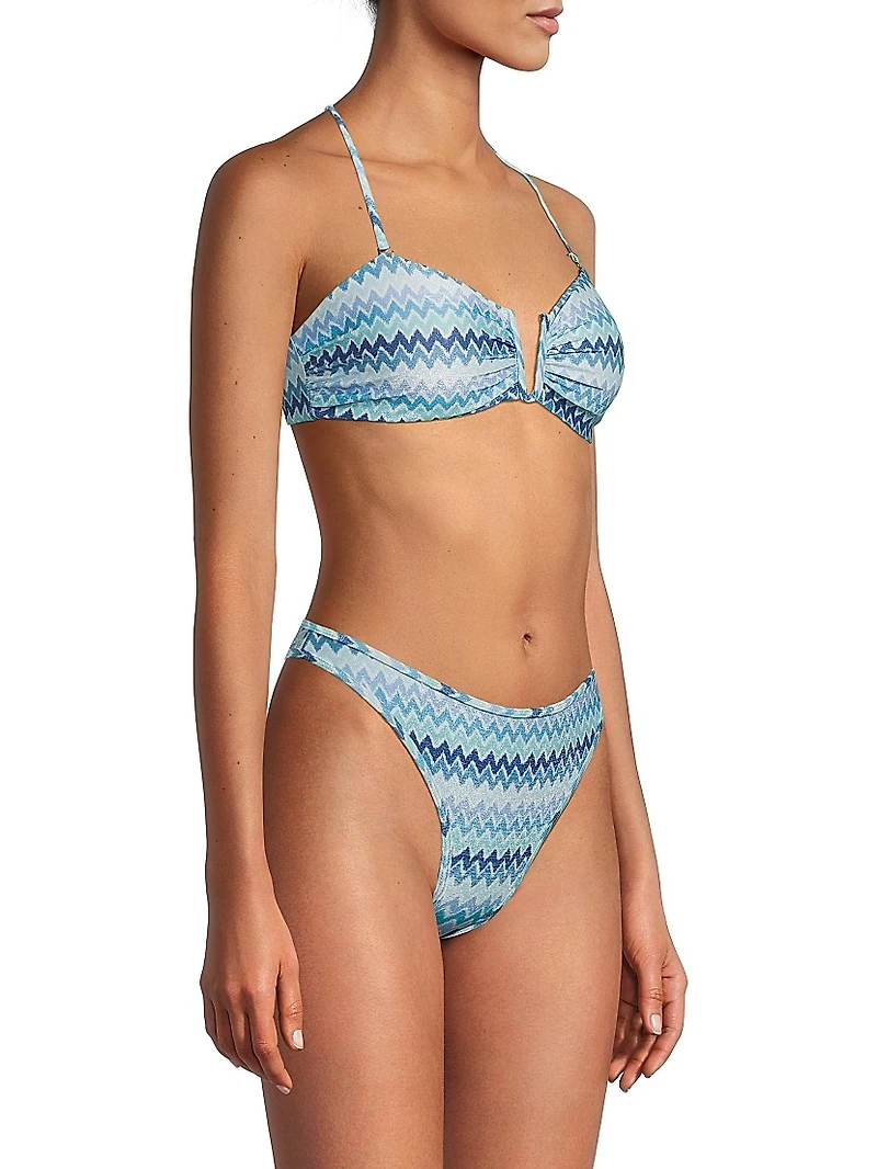 Jaedyn Chevron Bikini Top