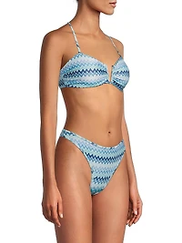 Jaedyn Chevron Bikini Top