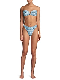 Jaedyn Chevron Bikini Top