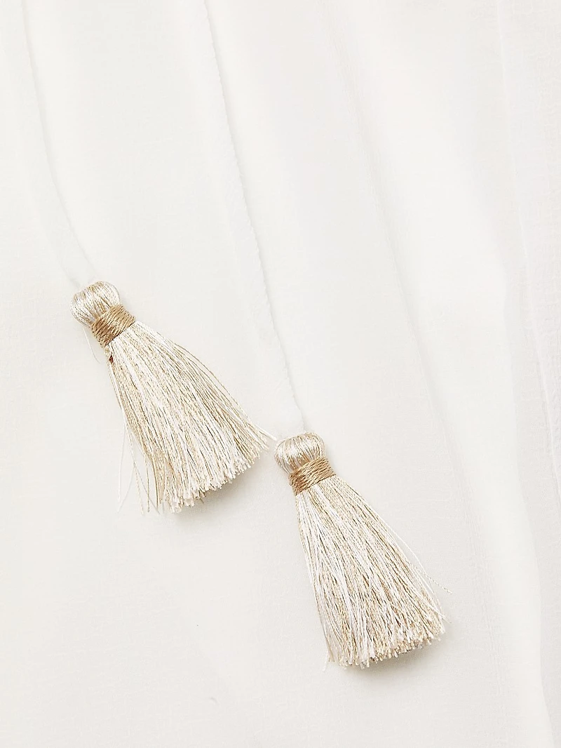 Glora Embroidered Side-Slit Cover-Up Pants