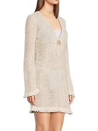 Cassie Cotton Crochet Minidress
