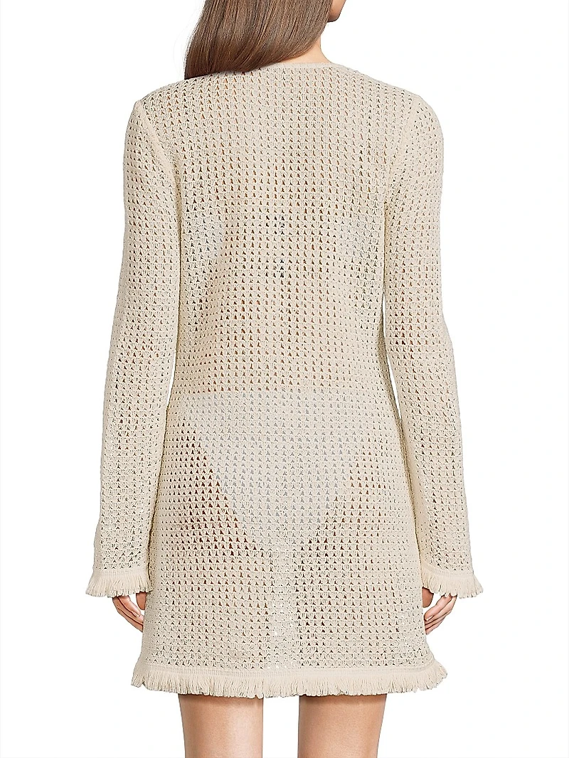 Cassie Cotton Crochet Minidress