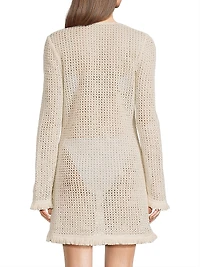 Cassie Cotton Crochet Minidress