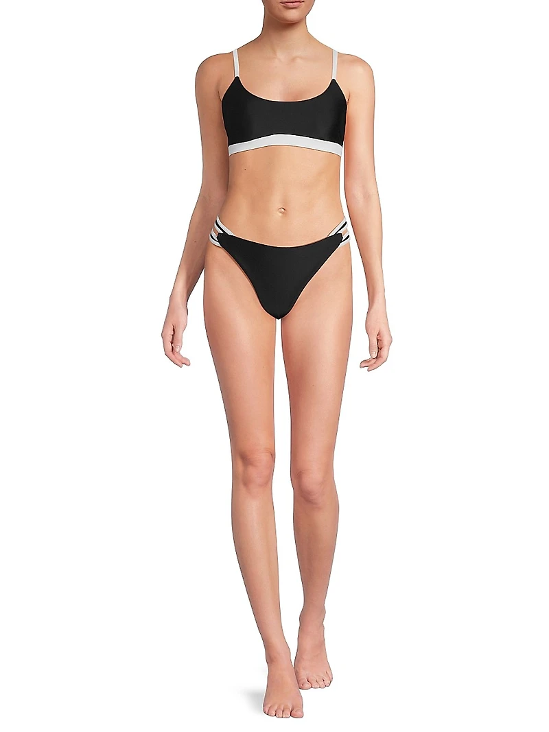 Meggie Striped Bikini Bottom