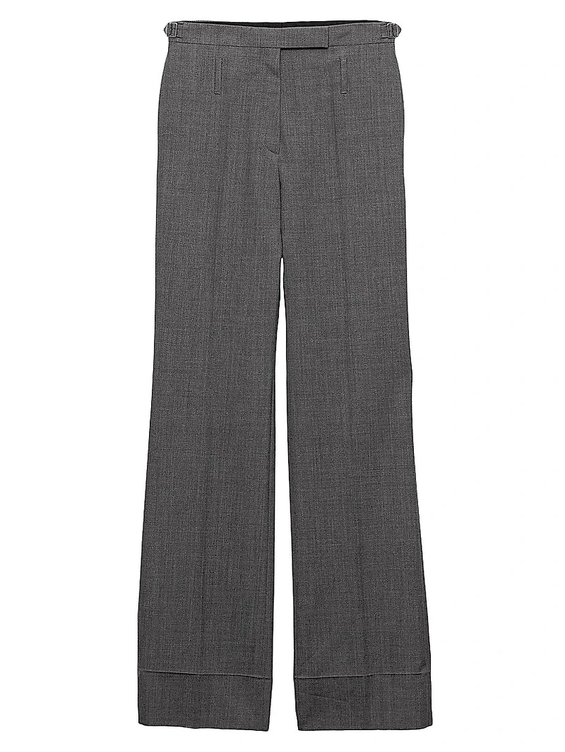 Technical Wool Pants with Belt