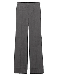 Technical Wool Pants with Belt