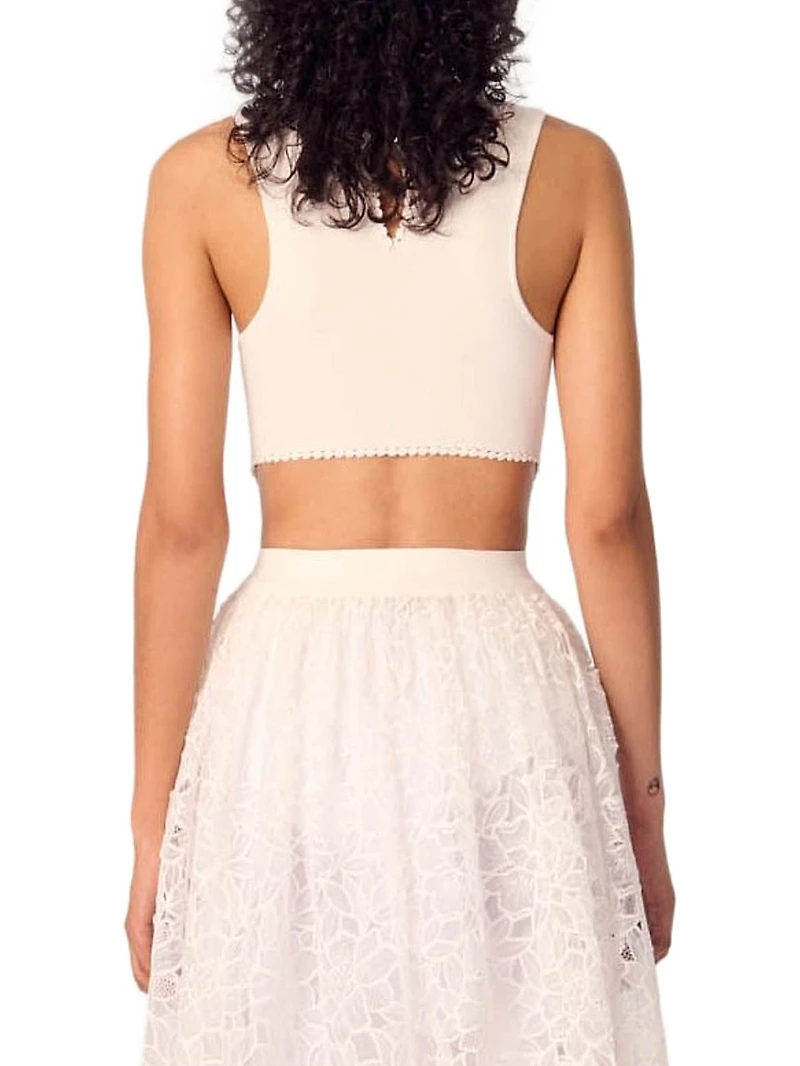 Backless Jewellery Neck Bodysuit