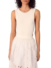 Backless Jewellery Neck Bodysuit