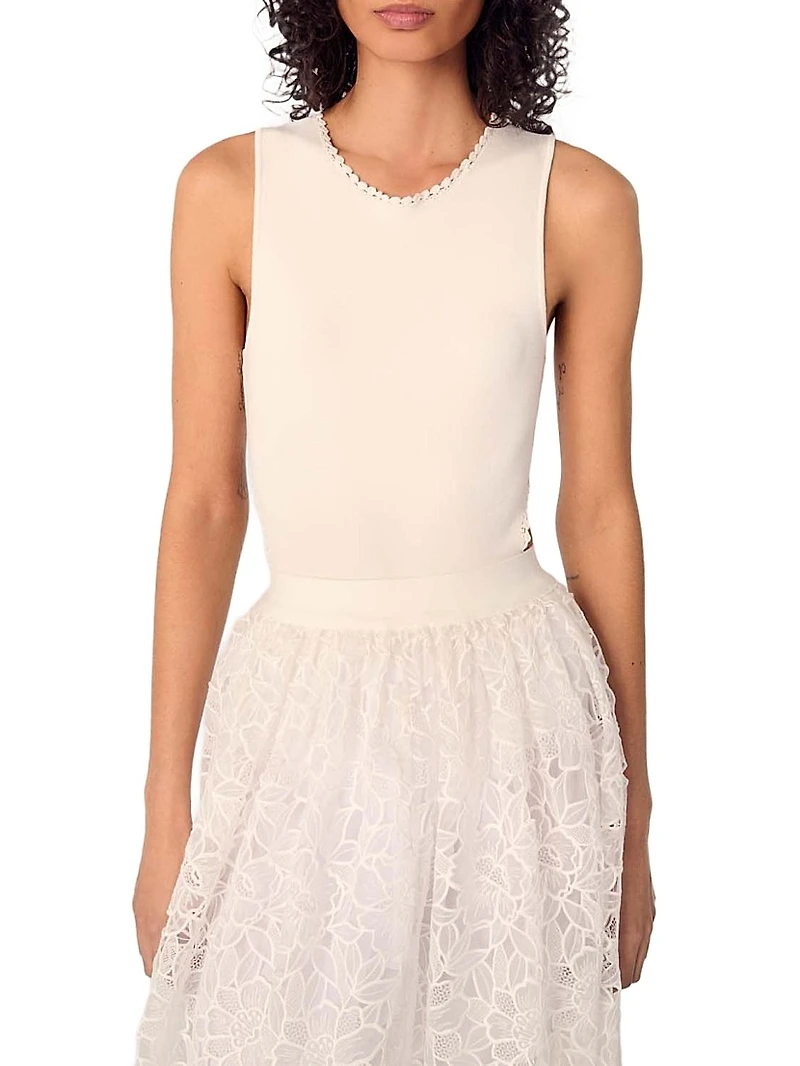 Backless Jewellery Neck Bodysuit