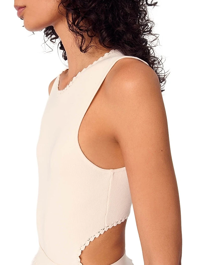Backless Jewellery Neck Bodysuit