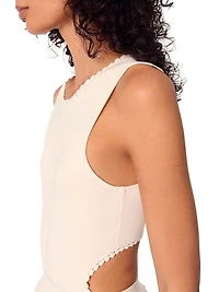 Backless Jewellery Neck Bodysuit