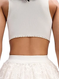 Backless Jewellery Neck Bodysuit